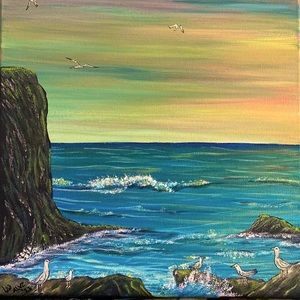 "Sunset On the Rocks"